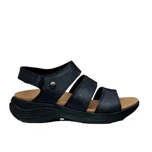 Kuru Coda Muse Multi Strap Sandals Jet Black  208701110 Women's