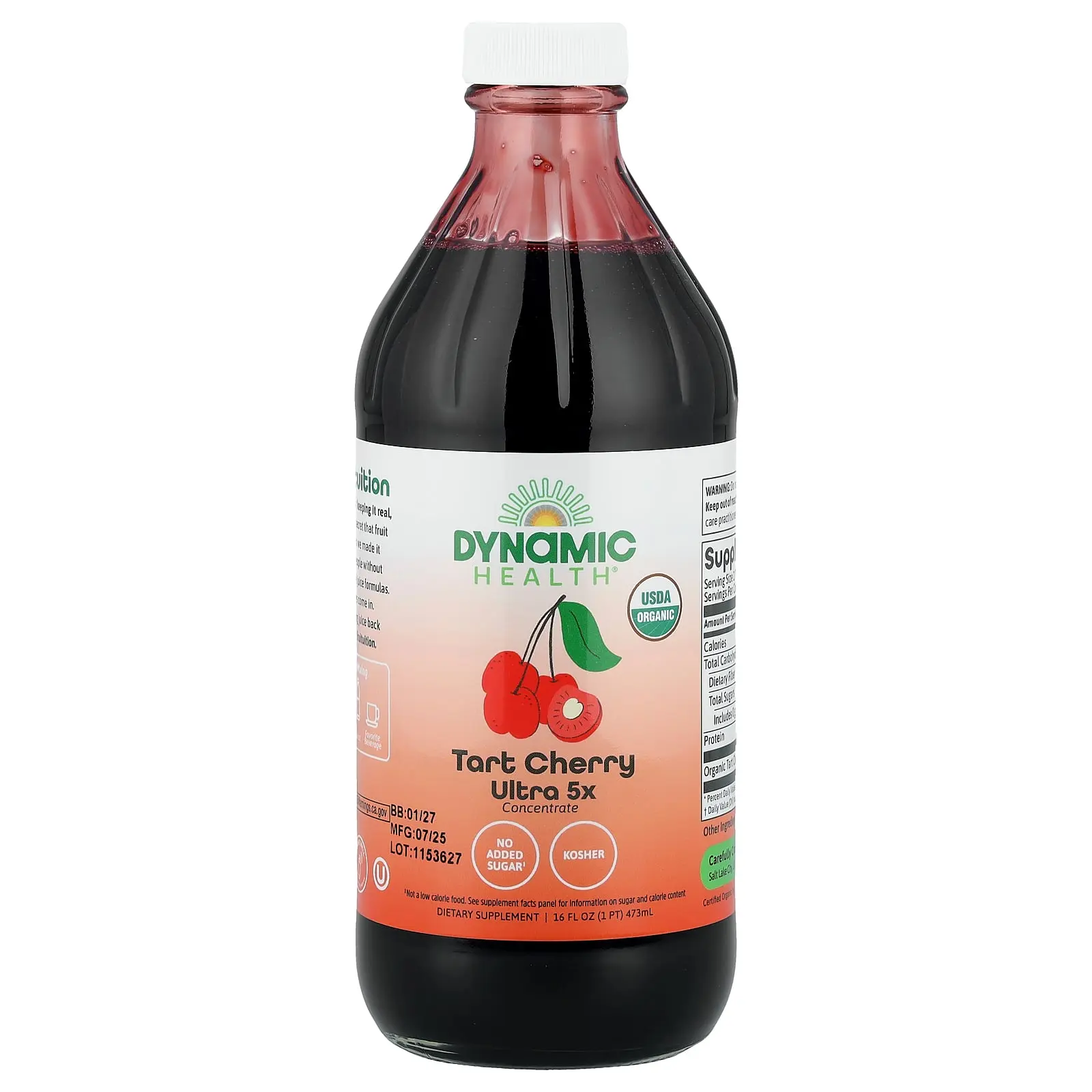 Dynamic Health Tart Cherry Ultra 5X Concentrate, 16 fl oz (473 ml)
