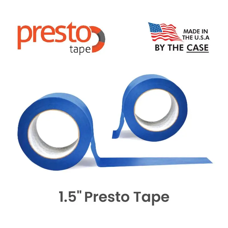 Grip Tight Tools Super Blue 1 in. Adhesive Tape, Houseware Painter's Tape, Made in the U.S.A., Painters Tape