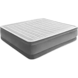 18" Inflatable King Air Mattress, Elevated Premium Comfort with Built-in Pump, Self-Inflating Portable Blow-Up Airbed for Guest Bed or Camping