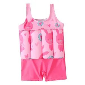Children Floating Swimsuit, Suitable For Boys And Girls Floating Swimsuit, Adjustable Buoyancy And Removable Floating Swimming Vest, Suitable For Summer Suit Vacation Beach Sports Swimsuit, Can Be Used As Training Auxiliary Swimsuit