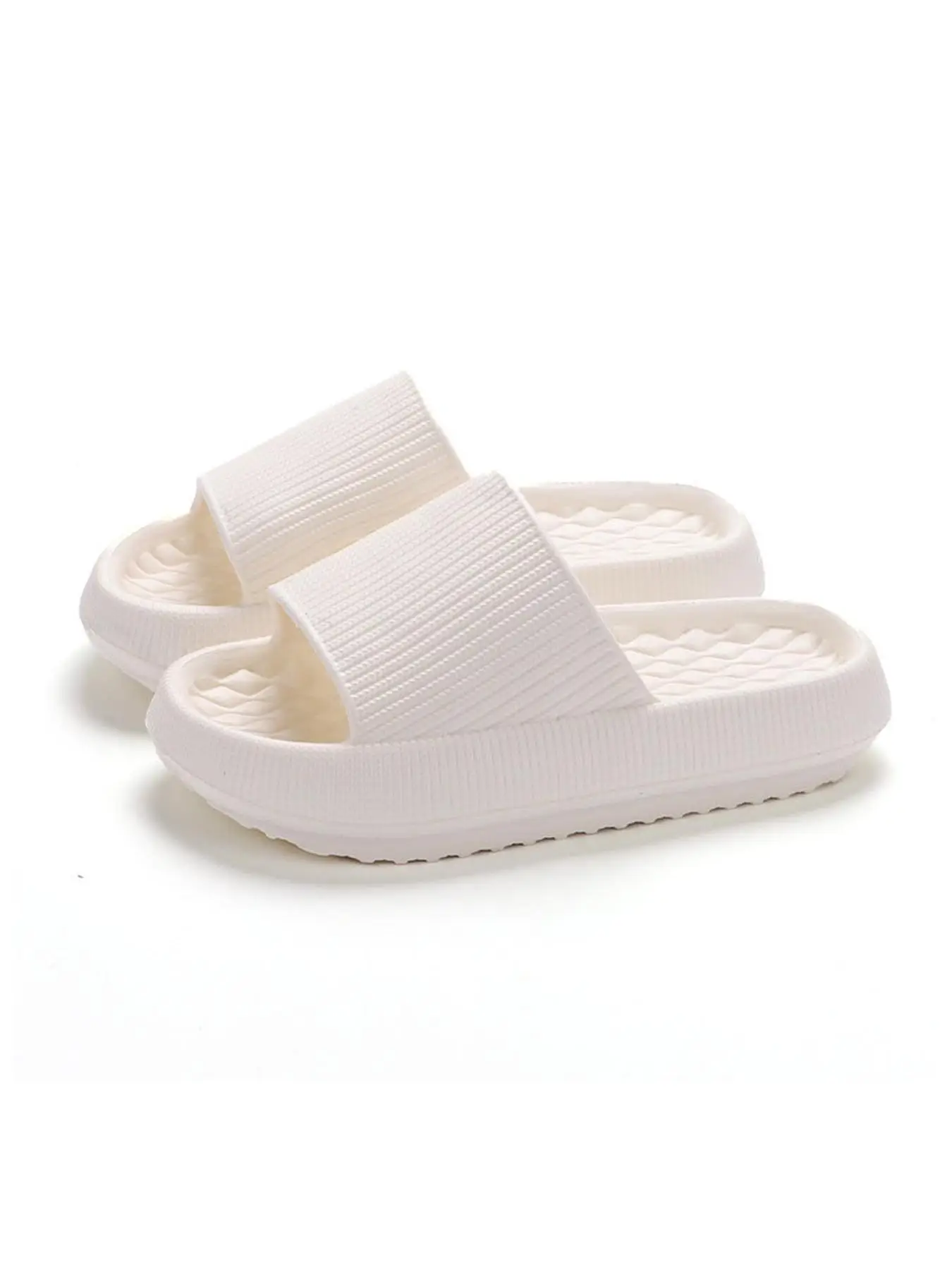 Women's Summer 2025 Simple Plain Soft Eva Platform Slippers, Non-slip Comfortable Slides, Minimalist Sandals, Casual All Seasons Beach Shoes for Indoo