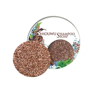 Handmade shampoo soap, essential oil soap, Polygonum multiflorum and ginseng shampoo soap, shampoo cake, nourish hair roots, black and smooth hair Conditioner Haircare