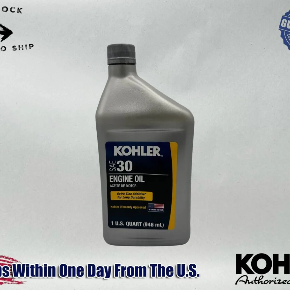 Kohler Genuine OEM Synthetic Blend SAE 30 4-Cycle Engine Oil 25 357 03-S