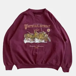 Vintage 90s Whitetailed Deer Nature Animal Crewneck Sweatshirt, Fall Shirt, Hunting Season Pullover For Men, Women