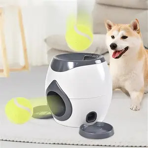 Interactive Tennis Ball Dog Toy, Dog Feeder with 2 Balls, Non-Electric Pet Training Food Reward Machine