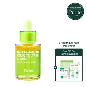 [Purito Official] Azelaic Acid 10% + Kojic Acid + Tea Tree Facial Serum for Acne & Marks Breakouts High-Level Korean Skincare 20% Formula