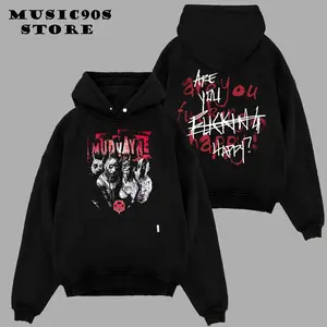 Mudvayne Band Retro Graphic Tee - 2-Sided Rock Music Hoodie, Unisex Fashion, Full Size, Full Color For Men & Women