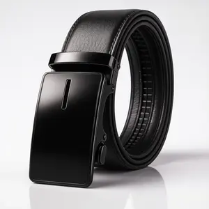 Mens Belt Leather Ratchet Belt For Men Dress and Casual with Adjustable Buckle, Trim to Fit