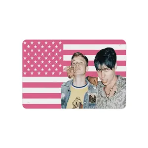 Sam and Colby Printed Metal Painting for Garage, Home, Cafe, Bar, Bathroom Wall Decoration Premium Sign 8x12 In