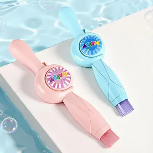 Handheld Electric Elastic Bubble Maker Wand Fog Bubble Machine for Kids STEM Toy Magic Bubble Blower With Lights And Music Summer Outdoor Stress Relieving Toys