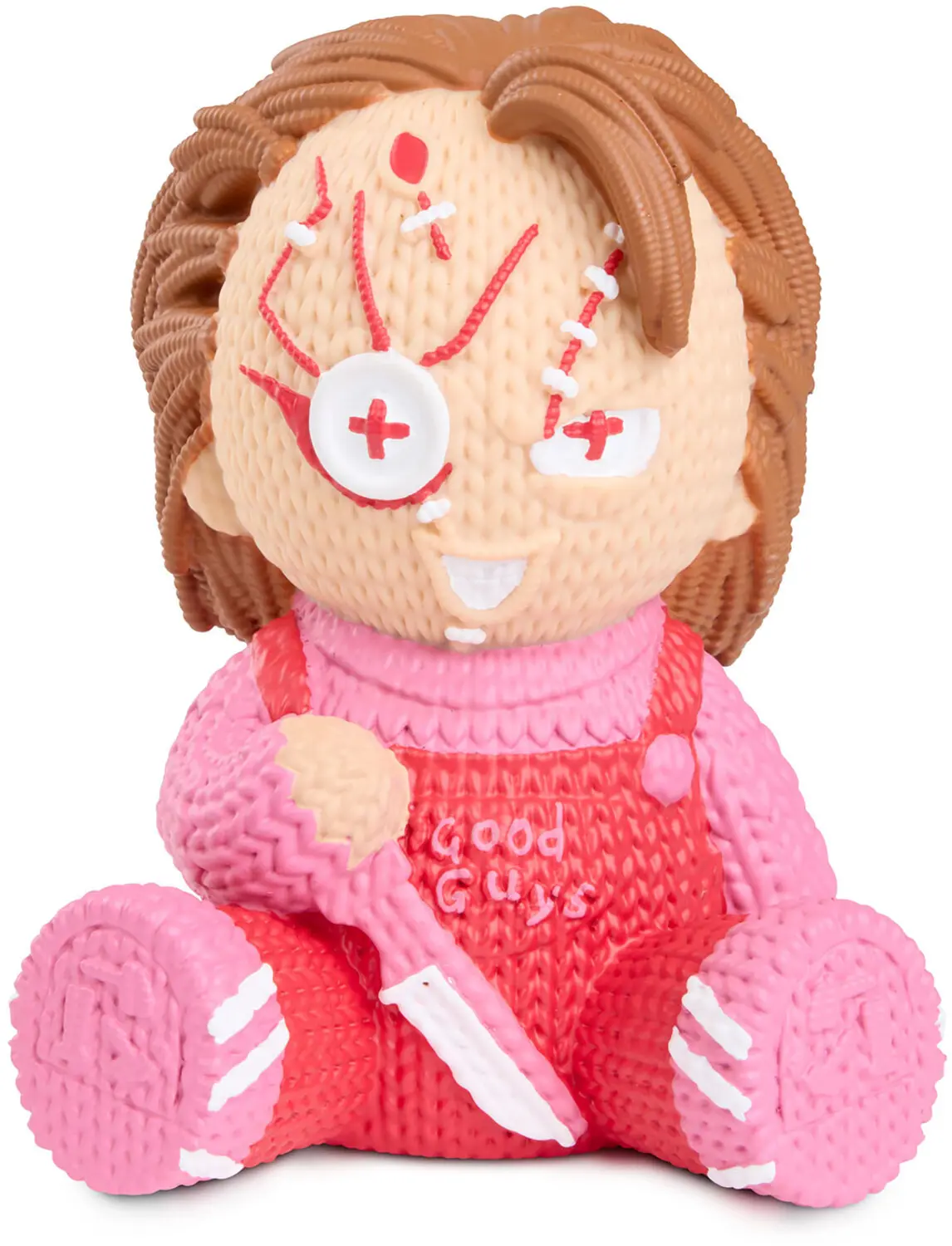 Child's Play 2 Chucky Valentine's Day Limited Edition Vinyl Figure - Handmade by Robots Art Toy, Solid Polymer, Knit Look, About 5" Tall Collectible, Figures