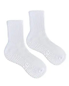 All-White Grip Socks