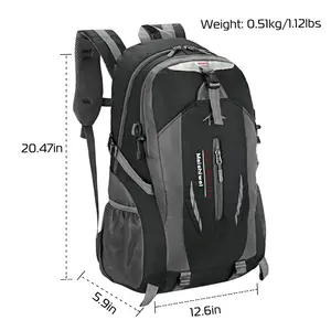 36L Waterproof Travel and Hiking Backpack with Multiple Compartments – Nylon Daypack for Outdoor Use