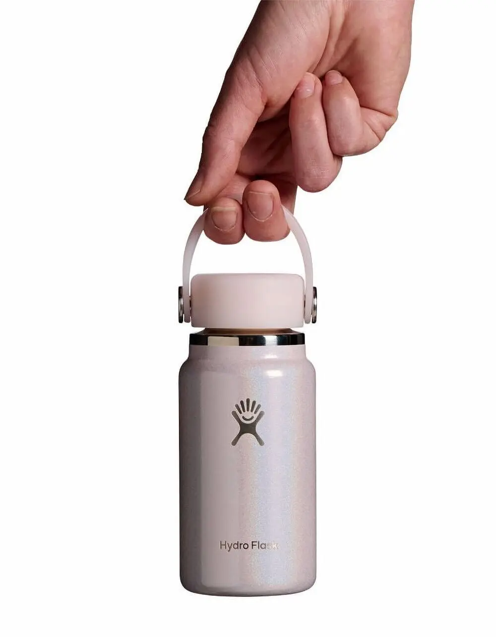 HYDRO FLASK 6.7 oz Micro Hydro Glimmer Mini Bottle, Glimmer Pink
