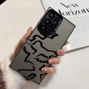 Simple and stylishs FOXSS Protective phone case suitable for Samsung Galaxy S25 S24 S23 S22 S20 FE Ultra Plus 4G 5G anti drop frosted back cover