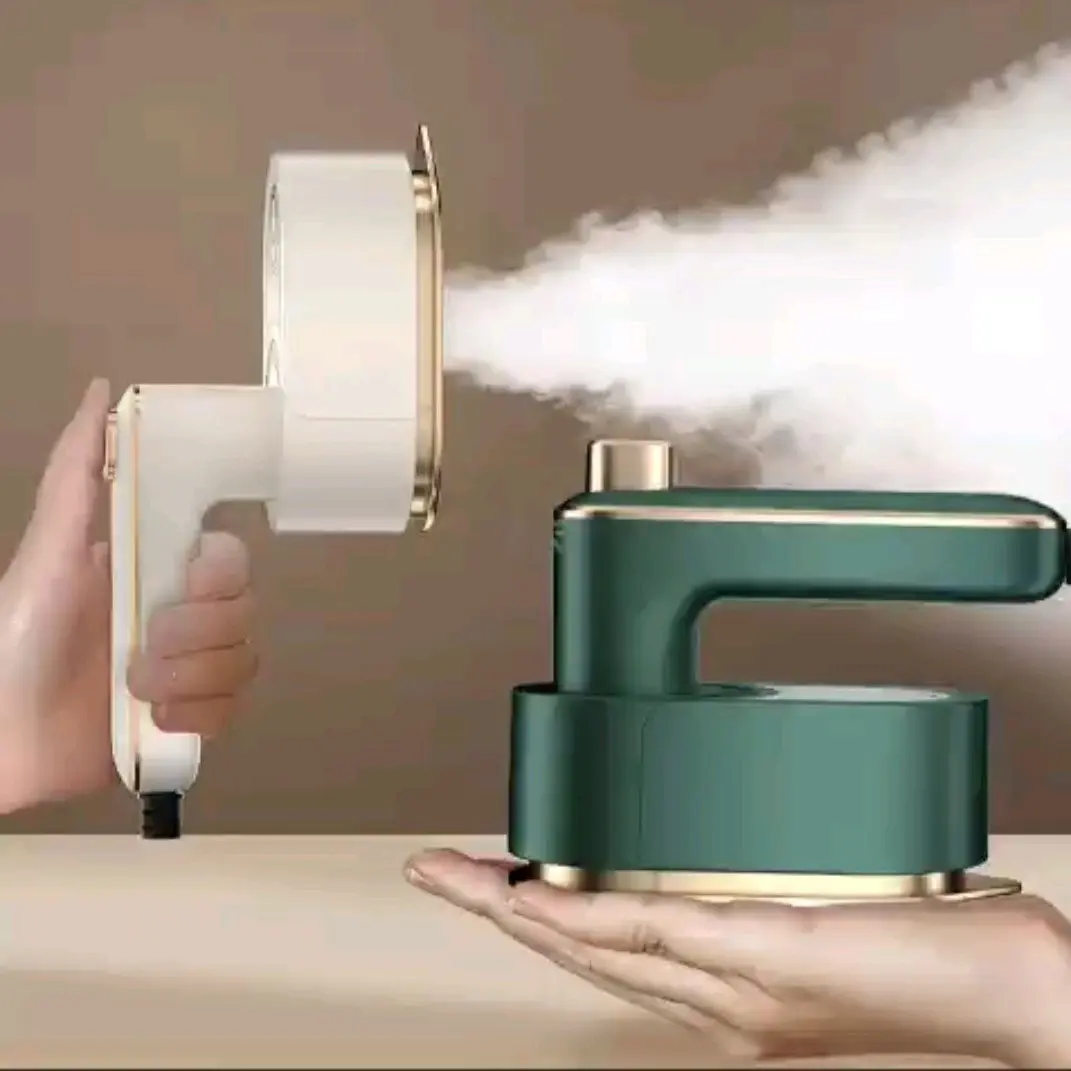 180° Rotating Mini Portable Folding Steam Iron - Fast Heating, Compact