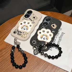 1 Piece Suitable For OPPO A78 /A79 /A77/A77s The happiness of cats Gym Ready Flexible Suitable For OPPO A78 5G Phone Case Cover With Ventilated And Lanyard