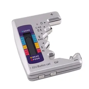 Tester Checker, Seven Type Universal  Checker for C  AAA D N 9V (6F22) and 1.5V Button Cell Household  (Requires No  for Operating)