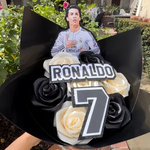 Soccer player bouquet Artificial