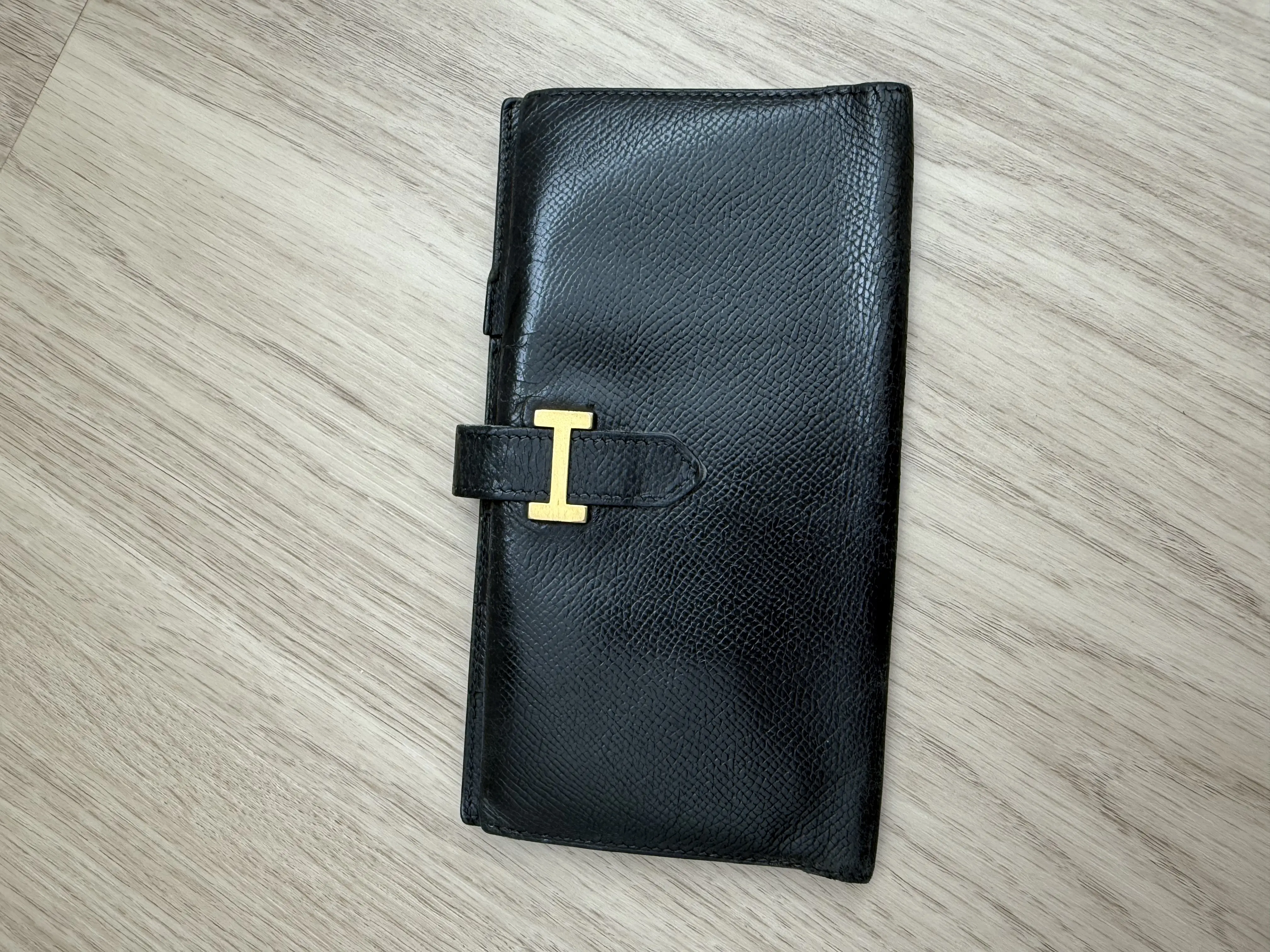 Pre-owned HERMÈS leather wallet Hermes Bearn Wallet