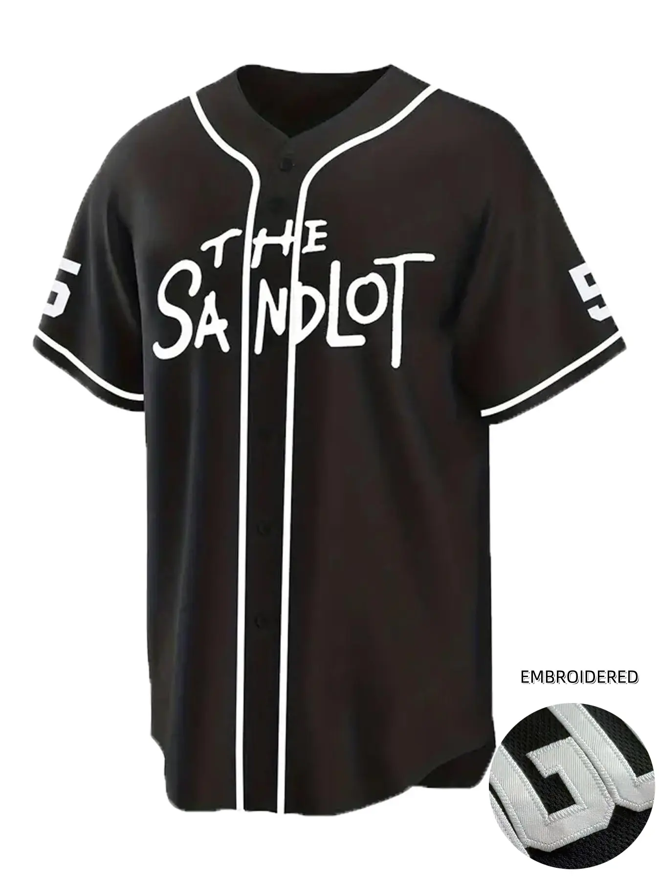 Plus Size The Sandlot Benny Jersey Men's #5 Benny The Jet Rodriguez Movie Baseball Jersey Stitched Sportswear