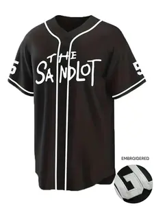 Plus Size The Sandlot Benny Jersey Men's #5 Benny The Jet Rodriguez Movie Baseball Jersey Stitched