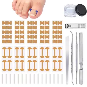 Professional Ingrown Toenail Toolkit, Breathable Correction Strips, Curved Toenail Corrector Patches, Painless Nail File & Lifter, At-Home Pedicure Foot Care Set, Nail Care