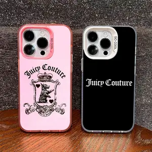 Juicy Couture Phone Case Compatible with iPhone 16/15/14/13/12/11 Pro Max/Plus Protector Shockproof