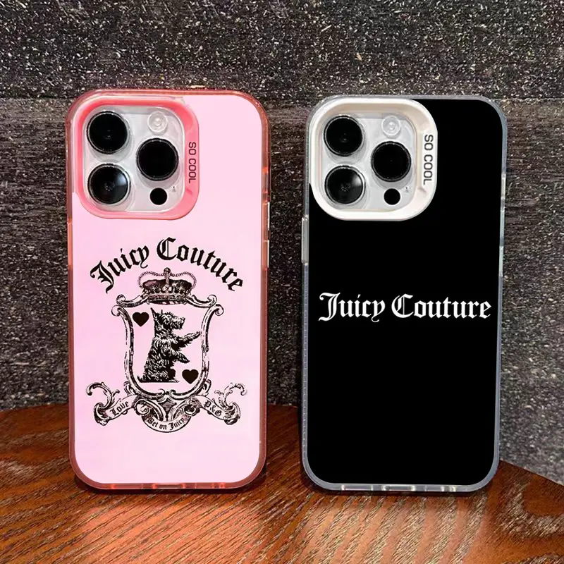 Juicy Couture Impact-Cushioned Smartphone Shell, Shockproof Phone Accessory for iPhone 16/15/14/13/12/11 Pro Max/Plus, Protective Cellphone Accessories