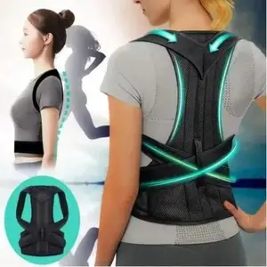 Adjustable Lumbar Posture Corrector, Back Support Brace for Shoulder & Spine Alignment. Comfortable Breathable Design for Men & Women, Ideal for Daily Wear, Work & Posture Recovery. Effective Back Support