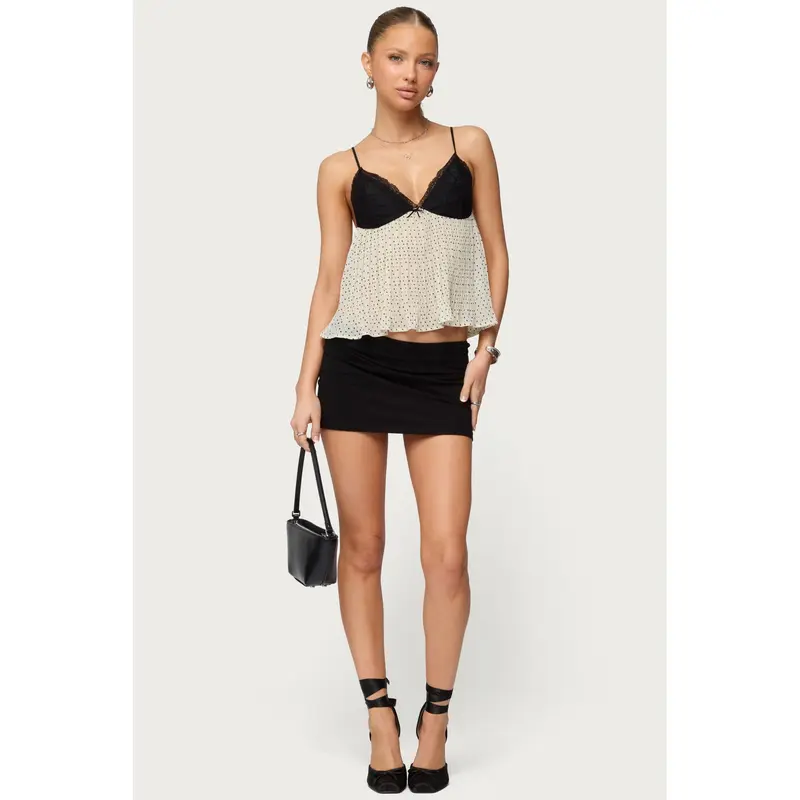 Petite Aisha Low Rise Mini Skirt