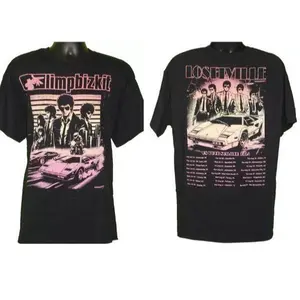 Limp Bizkit Official LOSERVILLE 2024 Pink Lambo Tour 2 Sided Tee T Shirt