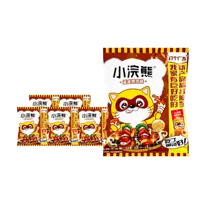 Unif Raccoon Crunchy Noodles BBQ Flavor 35g Pack of 6 - Perfect Snack for Sharing