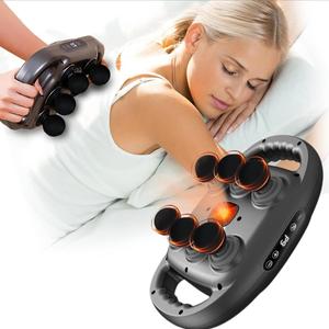 6-head electric massager, 1 box portable handheld muscle massager with accessories, multifunctional massage tool for home & travel, electric massage machine, body care products, massage gun