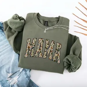 Camouflage Mama Sweatshirt, Mothers Day Gift For Mom, Camo Mama Sweater, New Mom Gift, Camo Hunting Mom Sweatshirt Best Gift