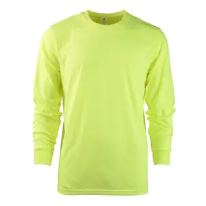 Men's Cotton T-Shirt Long Sleeve with Ribbed Cuff Crew Neck Tee Layer Regular Big & Tall S-3XL Workout Breathable Casual Top Menswear Streetwear Basic
