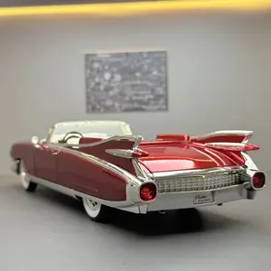 1:24 Cadillac Eldorado Biarritz 1959 Series 62 Alloy Diecast Classic Car Model Simulation Sound & Light Toys Collection Decorate