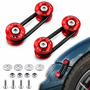 Universal Car Bumper Quick Release Fastener Kit – Aluminum Front Rear Bumper Retainer, Fender Fixing Washer Set with NBR Rubber O-Rings for Racing, Drift & JDM Style CarsCar Bumper Quick Release Kit #CarAccessories #JDMStyle #JDMLife #DriftCar