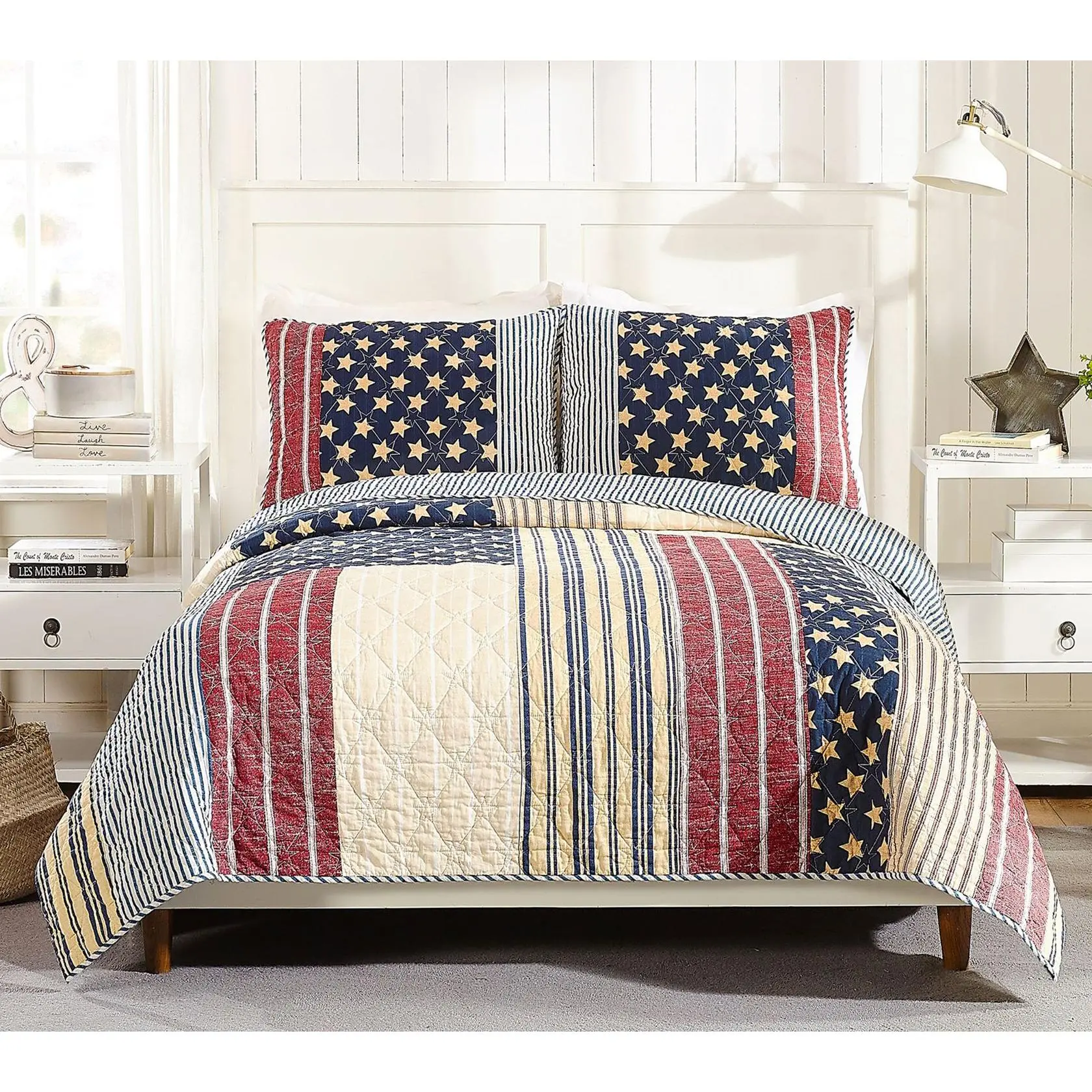 Modern Heirloom Americana 3-Piece King Quilt Set