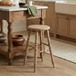 Leona Solid Wood Counter Stool