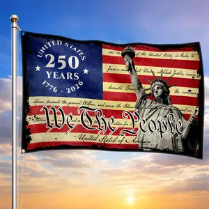 We The People Patriotic American Flag 250 Years Anniversary