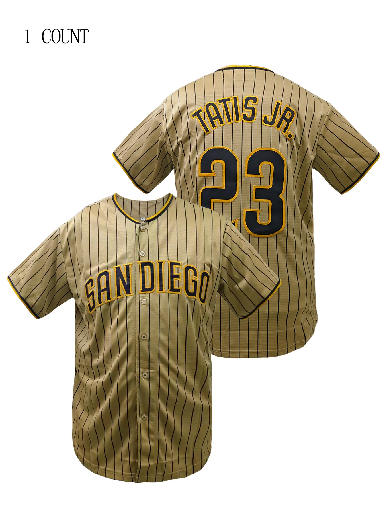Men's & Women's Striped Baseball Lightweight Jersey Shirts, Loose-Fit Breathable V-Neck Short Sleeve Top, All Season Casual Wear