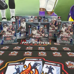 Break (#5) 2025 TOPPS CHROME FOOTBALL 5 Box Break (1 JUMBO, 2 Megas, 2 VALUE BOXES)