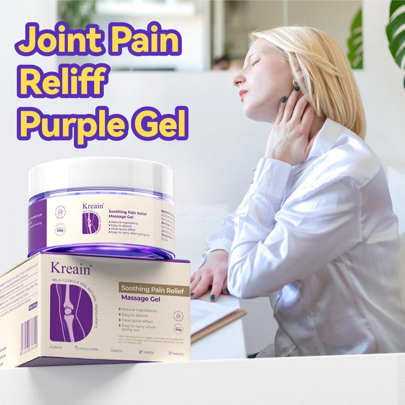Kreain 2【Buy any Amount and Get 1 Free】purple gel turmeric effortlessbeauty extract sodium sulfate chondroitin Emu oil and other natural materials joint pain gel purple gel