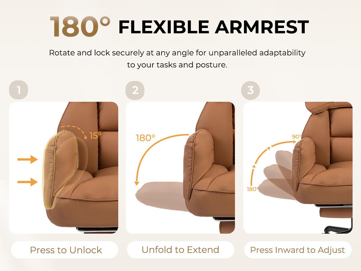 Dowinx Cross Legged Office Chair with Pivoting Armrests,Criss Cross Chair with Pocket Spring Seat & Back,Reclining Computer Gaming Chair with Footrest and Metal Base