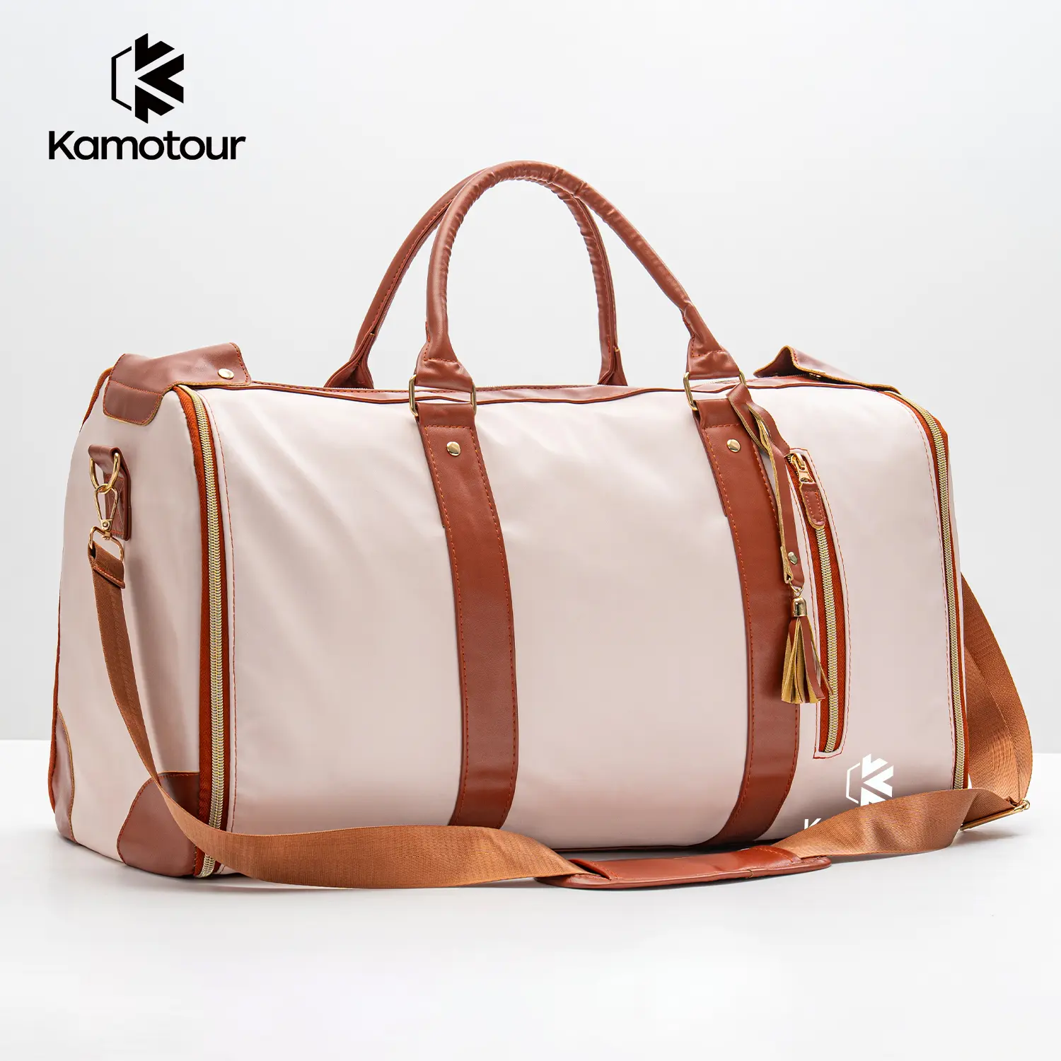 KAMOTOUR Women's Carry on Garment Duffel Bags 57L Large Capacity Waterproof Foldable Bags For Gym Weekender Travel Outdoor KT9501
