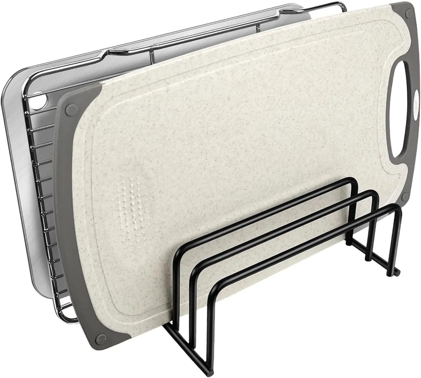 Cutting Board Organizers (1.0 and 0.6 Inch Wide Slots), Cutting Board Holders, Cutting Board Racks, Cutting Board Storage, Biscuit Sheets, Bakeware Organizers for Cabinets… Generic