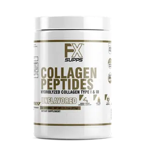 FX Supps Premium Collagen Peptides Powder with Astrion & Dermaval Hydrolyzed Bovine Collagen Types 1 & 3 for Skin Hydration & Elasticity 30 Servings Unflavored Beauty Supplement