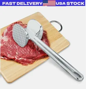 8.9''Steak Mallet Meat Tenderizer Hammer Dual-Sided Heavy Duty Meat Pounder Tool